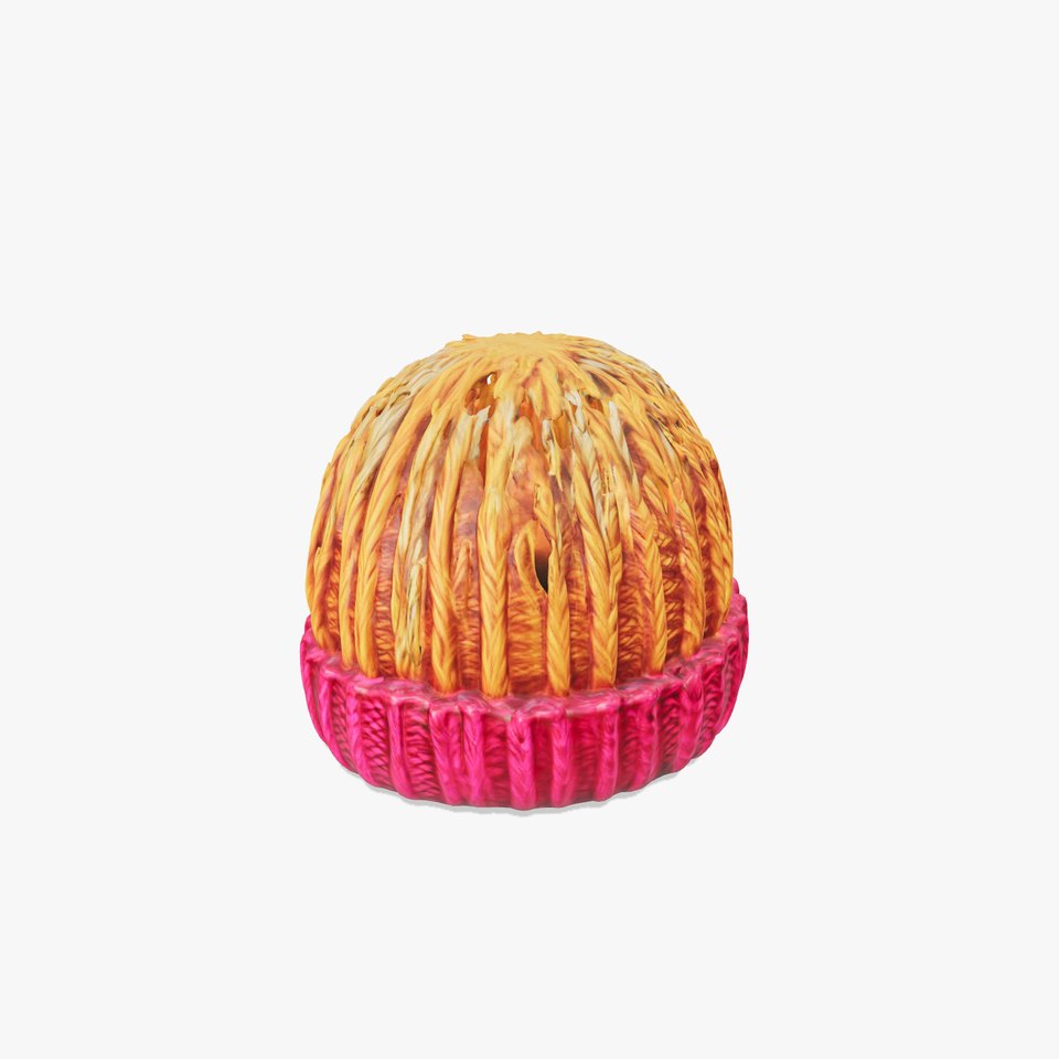 Vibrant Knit Beanie model pack